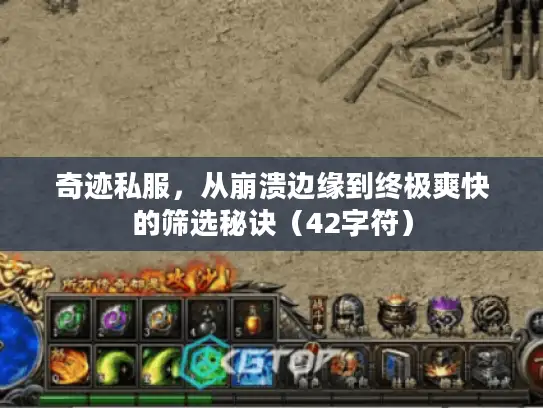 奇迹私服，从崩溃边缘到终极爽快的筛选秘诀（42字符）
