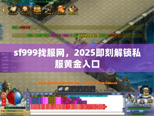 sf999找服网，2025即刻解锁私服黄金入口