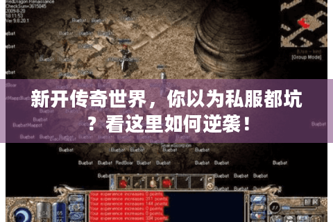 新开传奇世界，你以为私服都坑？看这里如何逆袭！