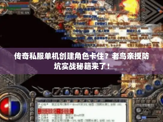 传奇私服单机创建角色卡住？老鸟亲授防坑实战秘籍来了！