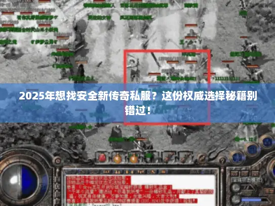 2025年想找安全新传奇私服？这份权威选择秘籍别错过！