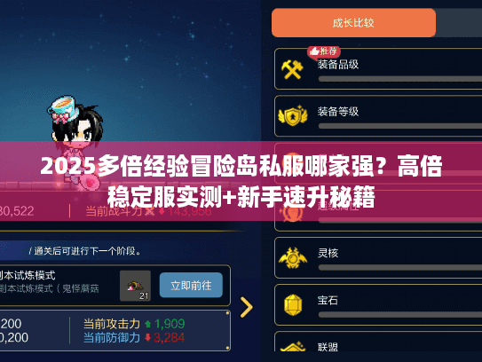 2025多倍经验冒险岛私服哪家强？高倍稳定服实测+新手速升秘籍