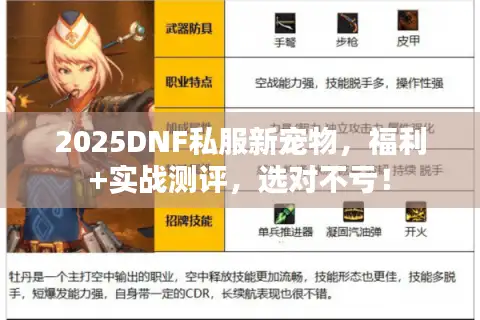 2025DNF私服新宠物，福利+实战测评，选对不亏！