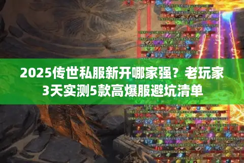 2025传世私服新开哪家强？老玩家3天实测5款高爆服避坑清单