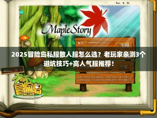 2025冒险岛私服散人服怎么选？老玩家亲测3个避坑技巧+高人气服推荐！