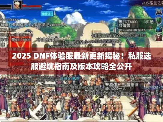 2025 DNF体验服最新更新揭秘！私服选服避坑指南及版本攻略全公开