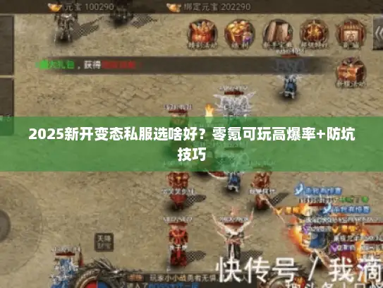 2025新开变态私服选啥好？零氪可玩高爆率+防坑技巧