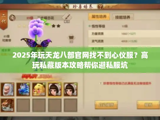 2025年玩天龙八部官网找不到心仪服？高玩私藏版本攻略帮你避私服坑