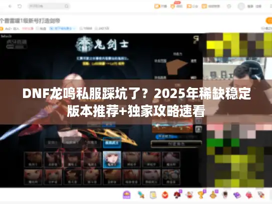 DNF龙鸣私服踩坑了?2025年稀缺稳定版本推荐+独家攻略速看 DNF龙鸣私服踩坑了?2025年稀缺稳定版本推荐+独家攻略速看