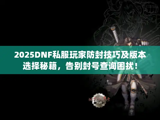 2025DNF私服玩家防封技巧及版本选择秘籍，告别封号查询困扰！