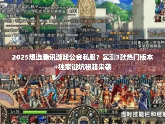 2025想选腾讯游戏公会私服？实测3款热门版本+独家避坑秘籍来袭