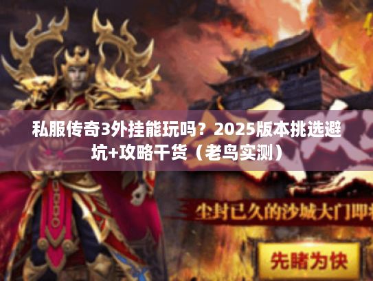 私服传奇3外挂能玩吗?2025版本挑选避坑+攻略干货(老鸟实测) 私服传奇3外挂能玩吗?2025版本挑选避坑+攻略干货(老鸟实测)
