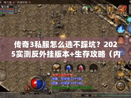 传奇3私服怎么选不踩坑?2025实测反外挂版本+生存攻略(内附数据) 传奇3私服怎么选不踩坑?2025实测反外挂版本+生存攻略(内附数据)