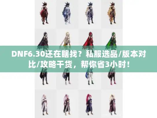 DNF6.30还在瞎找？私服选品/版本对比/攻略干货，帮你省3小时！