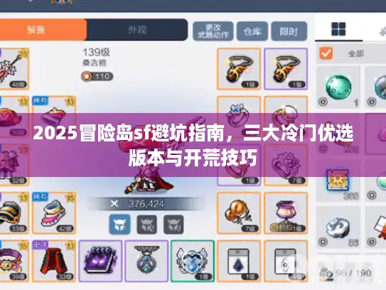2025冒险岛sf避坑指南，三大冷门优选版本与开荒技巧