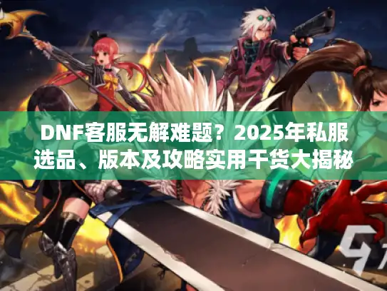 DNF客服无解难题？2025年私服选品、版本及攻略实用干货大揭秘