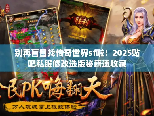 别再盲目找传奇世界sf啦！2025贴吧私服修改选版秘籍速收藏