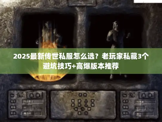 2025最新传世私服怎么选？老玩家私藏3个避坑技巧+高爆版本推荐