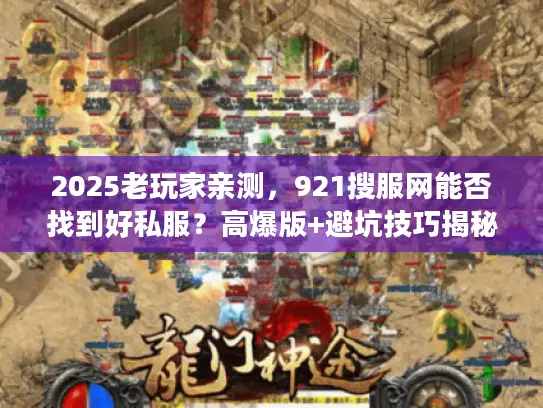 2025老玩家亲测,921搜服网能否找到好私服?高爆版+避坑技巧揭秘 2025老玩家亲测,921搜服网能否找到好私服?高爆版+避坑技巧揭秘