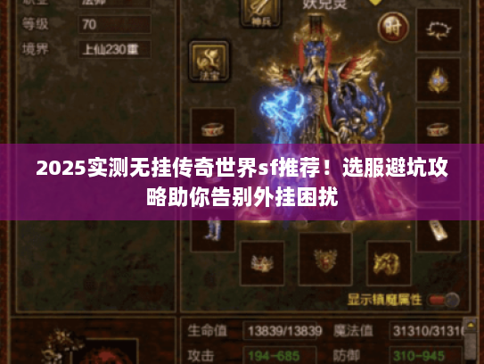 2025实测无挂传奇世界sf推荐！选服避坑攻略助你告别外挂困扰