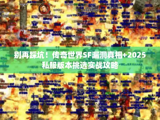别再踩坑！传奇世界SF漏洞真相+2025私服版本挑选实战攻略