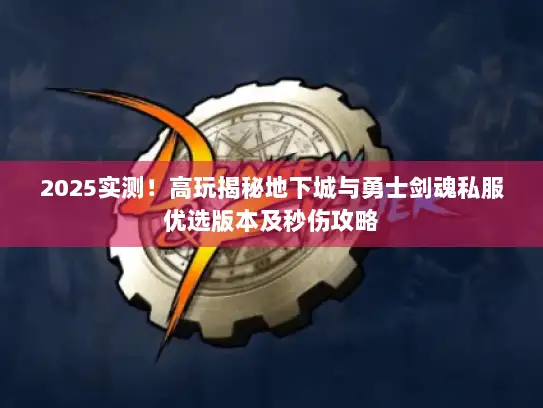 2025实测!高玩揭秘地下城与勇士剑魂私服优选版本及秒伤攻略 2025实测!高玩揭秘地下城与勇士剑魂私服优选版本及秒伤攻略