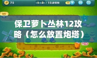 保卫萝卜丛林12攻略（怎么放置炮塔）