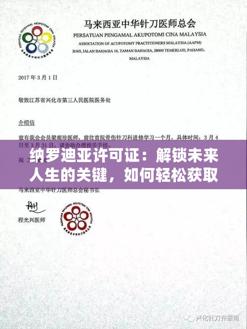 纳罗迪亚许可证：解锁未来人生的关键，如何轻松获取？