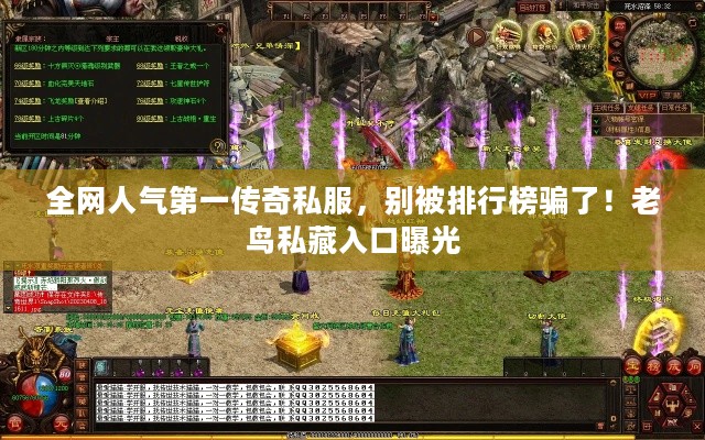全网人气第一传奇私服，别被排行榜骗了！老鸟私藏入口曝光