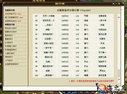 2025天龙元勋票选TOP5 天王级天龙八部sf推荐权威榜