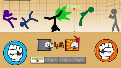 暴走大乱斗：火柴人格斗，简单操作，轻松上手！