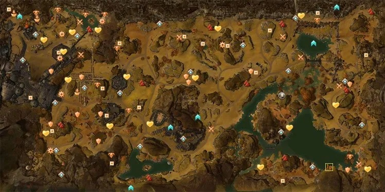 激战2甘达拉战区地图详解:专精点、任务与探索点一览 激战2甘达拉战区地图详解:专精点、任务与探索点一览