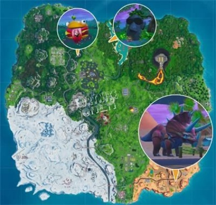 《堡垒之夜》攻略：揭秘岩石巨人番茄树间搜寻战星秘境位置