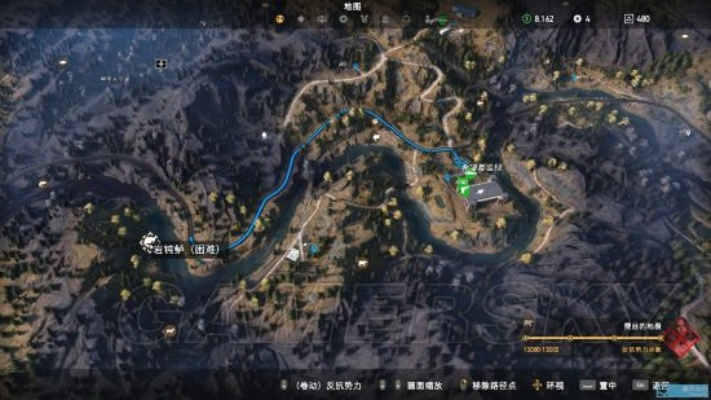 《孤岛惊魂5》全收集攻略：哨站狩猎钓鱼点精准位置图解