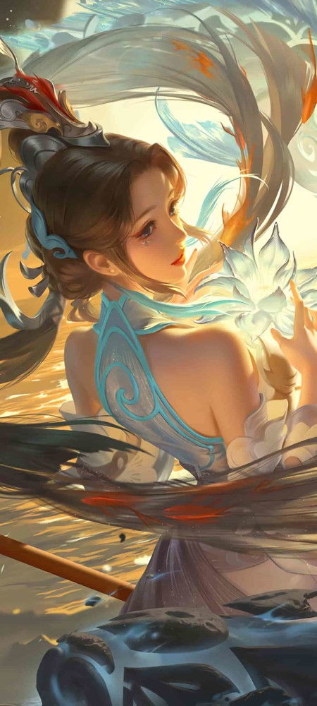 王者荣耀大乔白鹤梁神女，古韵与奇幻交织的绮梦之旅