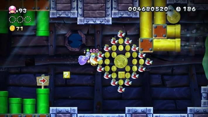 《新超级马力欧U豪华版》3-T关卡星币攻略：高效收集技巧揭秘