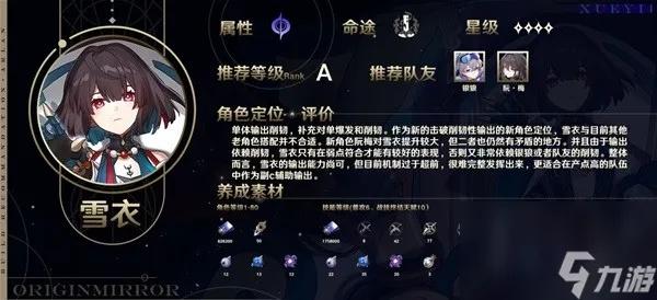 星穹铁道雪衣养成必看！全面攻略：角色、遗器、最佳配队技巧解析