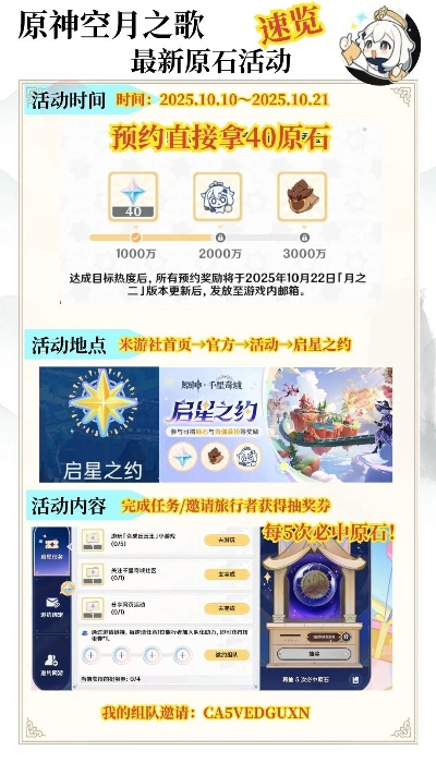 《原神》6.0版本月之一活动攻略：揭秘全新版本精彩玩法攻略