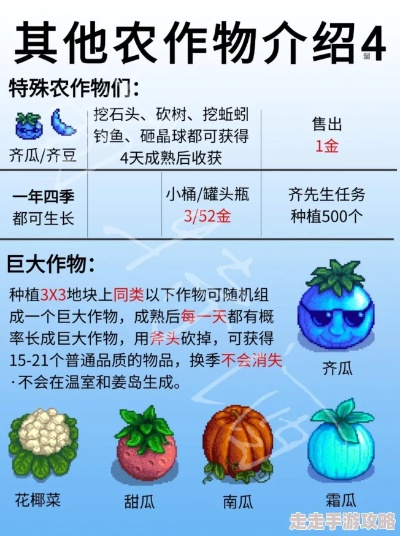 冬季作物盘点：《风之繁华集市》冬季作物价格与生长周期攻略大全