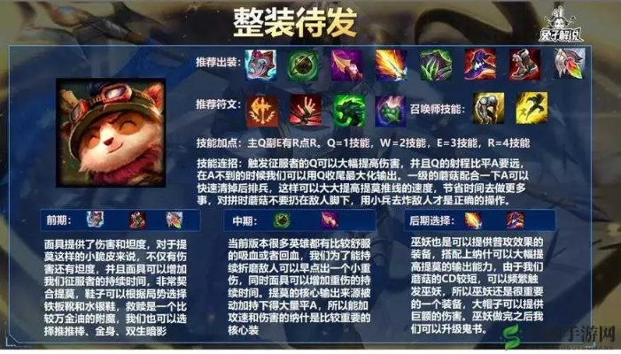 最新赛季提姆出装推荐什么？大神分享高胜率出装方案！