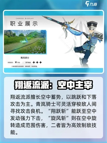 《星痕共鸣》青岚骑士空战攻略：空枪天赋解析与连招技巧揭秘