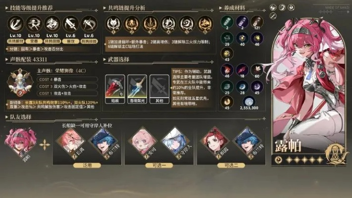 《鸣潮》露帕最佳搭配攻略：打造无敌阵容，解锁全新玩法！