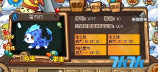 探秘洛克王国霜刃豹进化图片的奇幻之旅