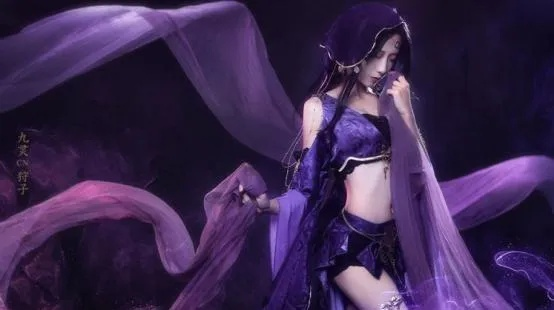 紫甘蓝变身《逆水寒》绝色，低成本COS新潮流