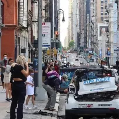 纽约街头温馨一家：小11携爱女与丈夫甜蜜漫步