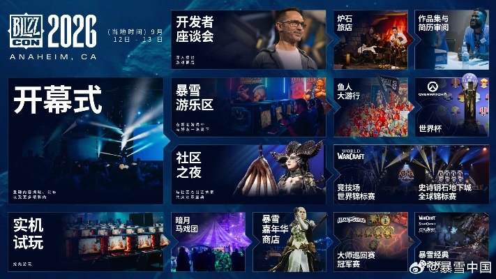 2026年暴雪总裁预告：创纪录最大规模游戏盛宴来袭！
