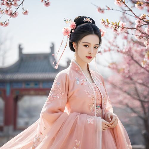 《剑星》体模尹雪花汉服风华再现，国风白衣尽显新韵美