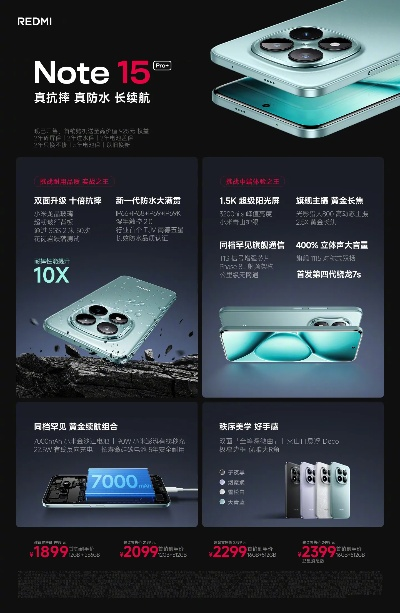 REDMI Note 15新春版三款齐发，1099元起惊喜价震撼来袭！