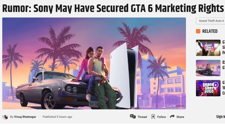 索任软涨价引失望，《GTA6》跳票再成焦点