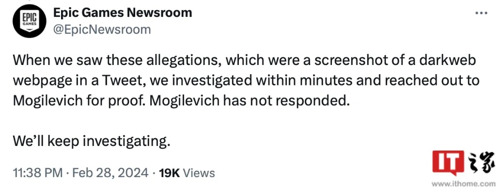 Epic老板诚挚致歉：服务器“熔毁”事件，玩家体验受损深感愧疚